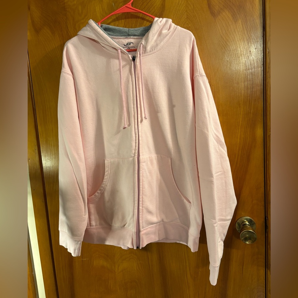 Light Pink Casual Hoodie